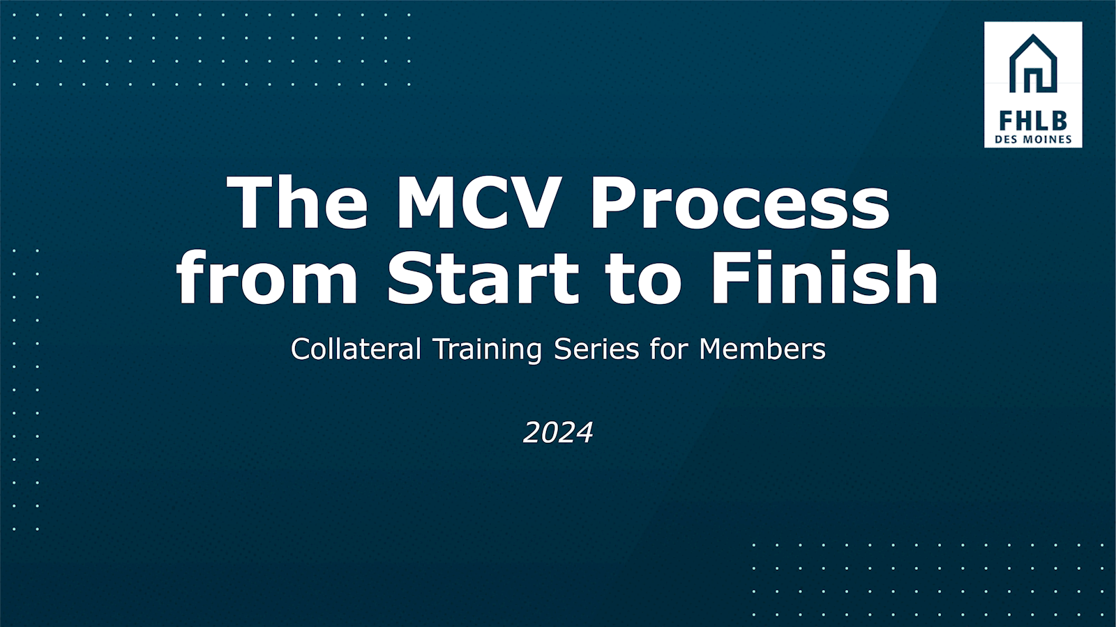 MCV Training - First Half of 2025